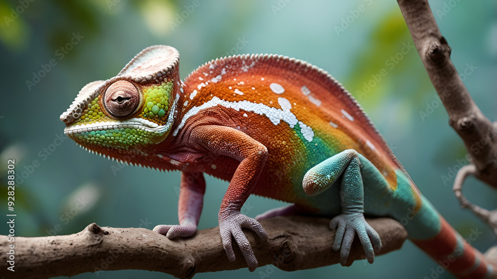 chameleon on a branch chameleon on a branch