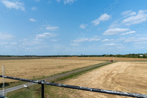 Overlooking remote areas of the former airfield, Framlingham Station 153, at Parham, Suffolk, UK