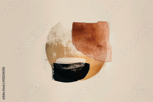 Abstract modern art painting