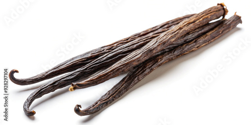 Vanilla bean isolated on white background