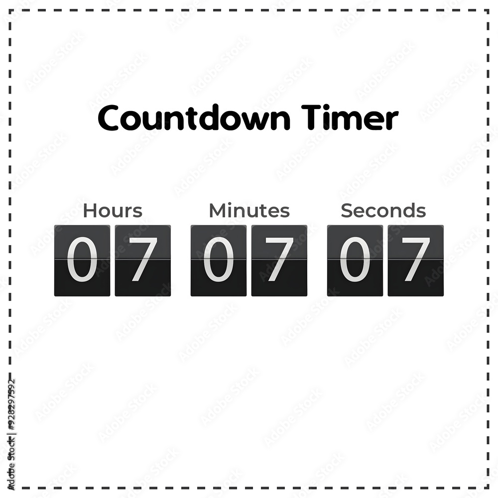 Fototapeta premium vector countdown timer