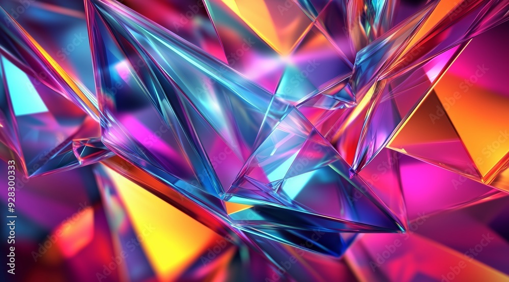 Abstract Colorful Crystal Abstract Colorful Crystal