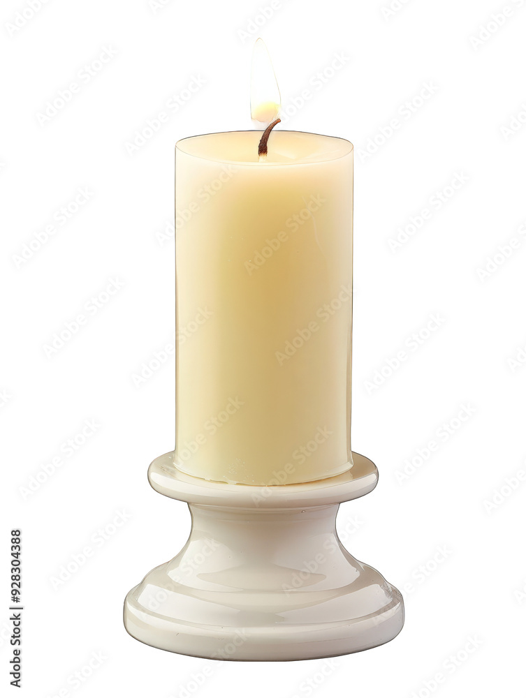 Candle mockup isolated on white background Candle mockup isolated on white background