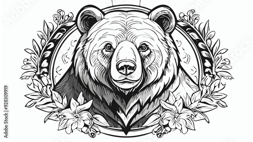 Wallpaper Mural Bear Mascot Logo Sketch Style - Animal Polar Wild Beard Beast Mammal Tattoo
 Torontodigital.ca