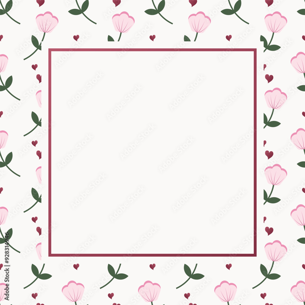 Cute kawaii pastel memo pad and notepad floral frame background Cute kawaii pastel memo pad and notepad floral frame background