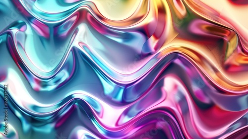 Abstract Swirling Liquid Metal