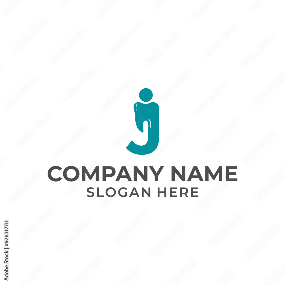 Letter J logo dental. J dental logo template Letter J logo dental. J dental logo template