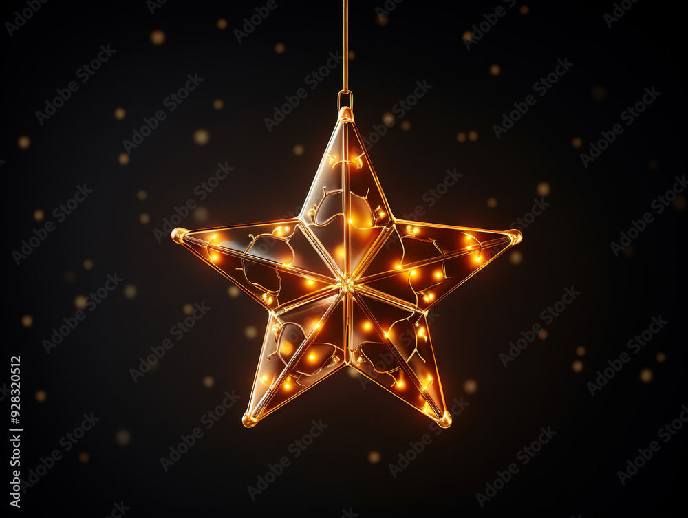 Attractive A string of five stars twinkling with mysterious light Attractive A string of five stars twinkling with mysterious light