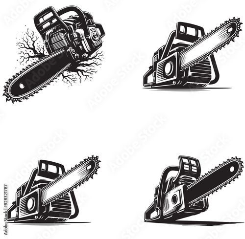 silhouette of clean vector Hedge trimmer  isolated on white background 