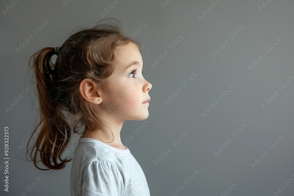 Young Girl Looking to the Side Young Girl Looking to the Side