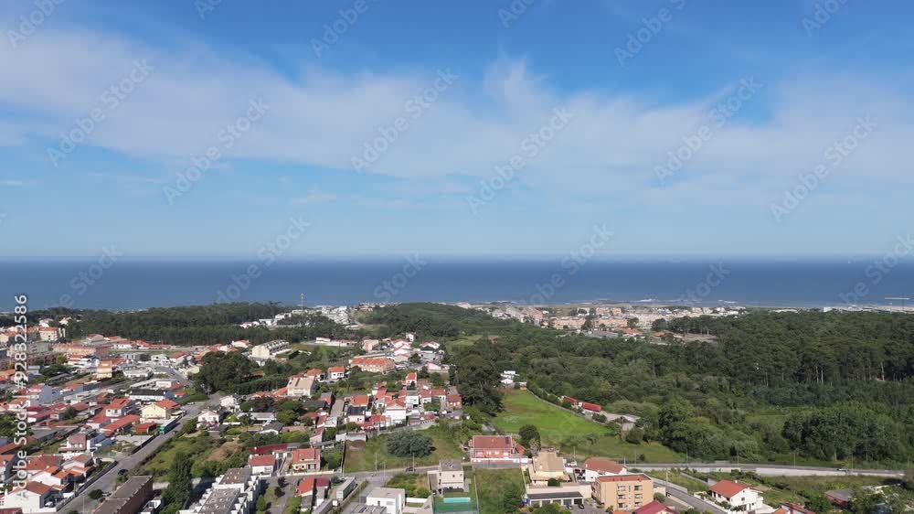 Aerial view Madalena beach - Vila Nova de Gaia - Portugal Aerial view Madalena beach - Vila Nova de Gaia - Portugal
