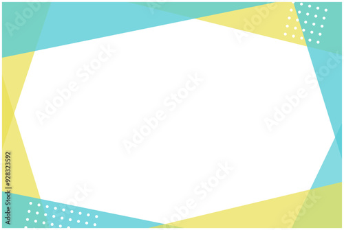 Simple straight frame and pop colors