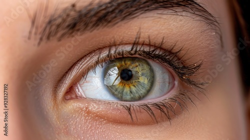 closeup of a women eye macro shot, isolated on transparent background . PNG,