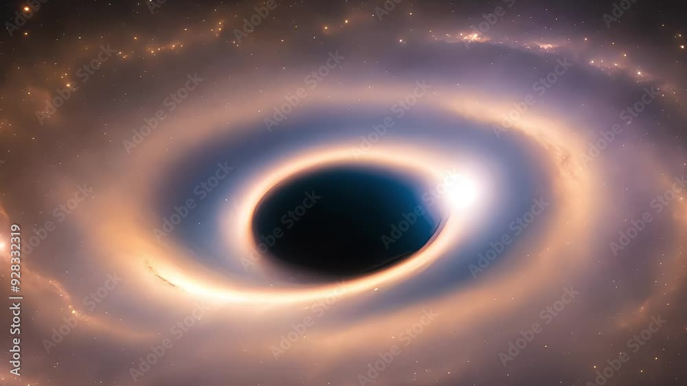 Massive Black Hole Devouring Matter in a Distant Galaxy Massive Black Hole Devouring Matter in a Distant Galaxy
