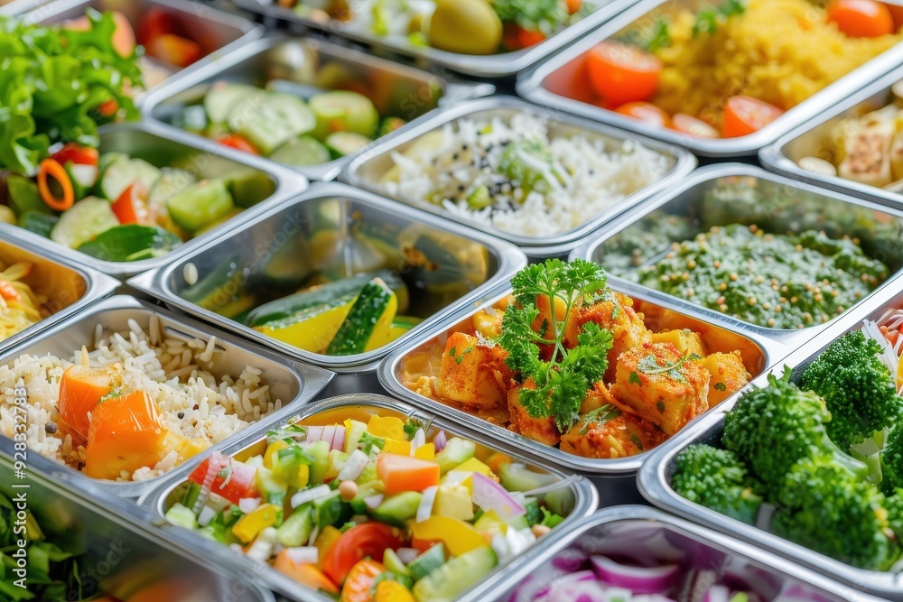 Assorted lunch options for Indian schoolchildren Assorted lunch options for Indian schoolchildren
