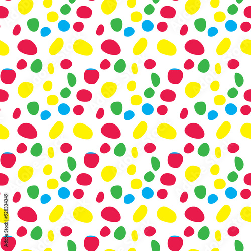 Small dash colorful pattern. Seamless minimal dash pattern, small elements confetti.