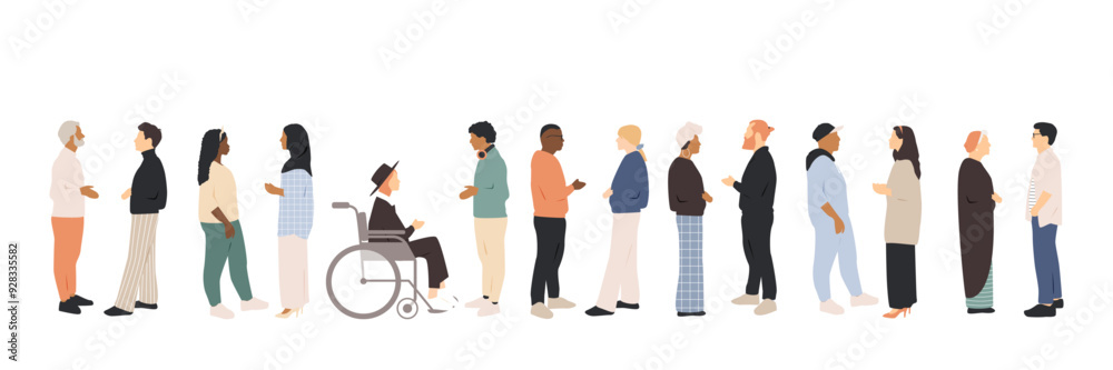 Different people talk to each other. Communication concept. Different people talk to each other. Communication concept.