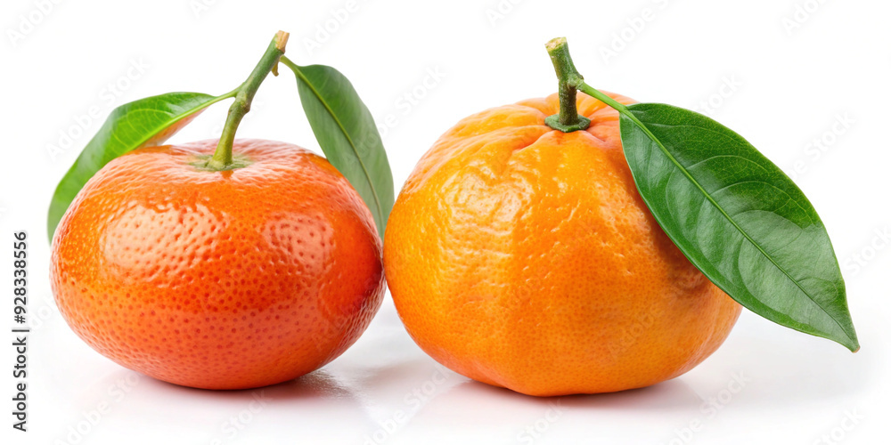 Mandarin tangerine isolated on white background Mandarin tangerine isolated on white background