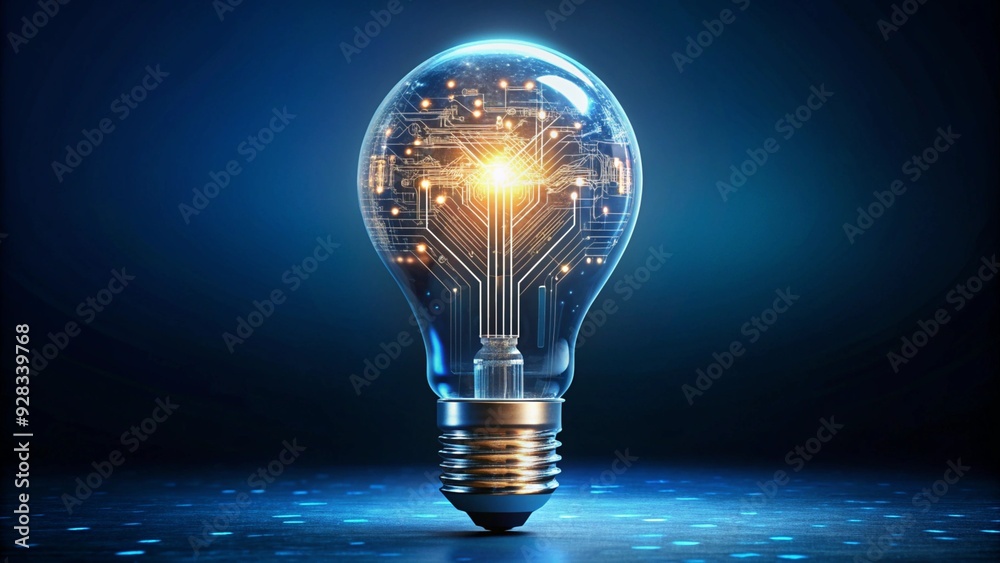 light bulb on black background light bulb on black background