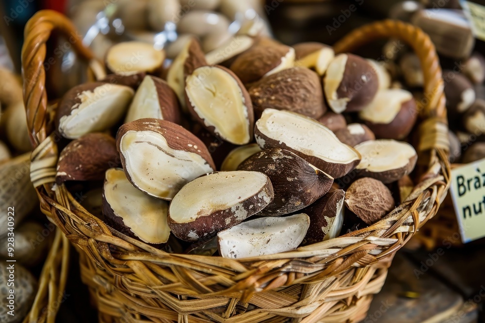 Brazil nuts a popular export from the Amazon are used in Brazilian cuisine Brazil nuts a popular export from the Amazon are used in Brazilian cuisine