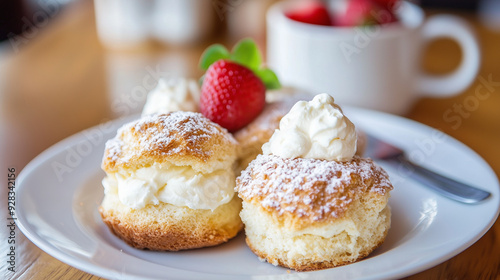 cake with strawberries