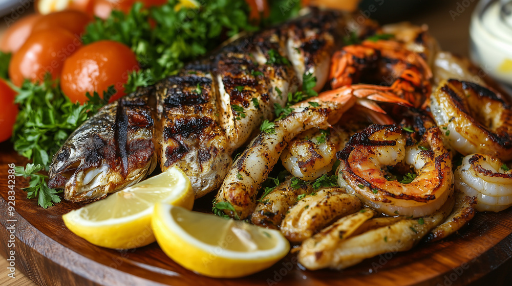 Artistic_representation_of_a_Mediterranean_seafood Artistic_representation_of_a_Mediterranean_seafood