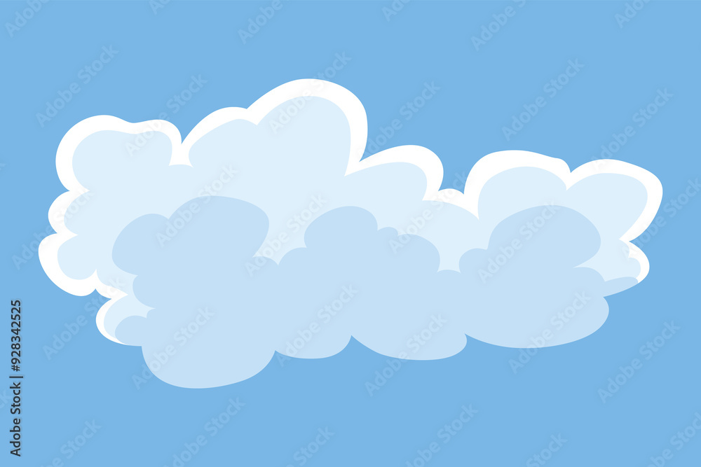 Cloud icon. Abstract white cloudscape icon symbol. Shapes in flat style. cloudy design element Cloud icon. Abstract white cloudscape icon symbol. Shapes in flat style. cloudy design element