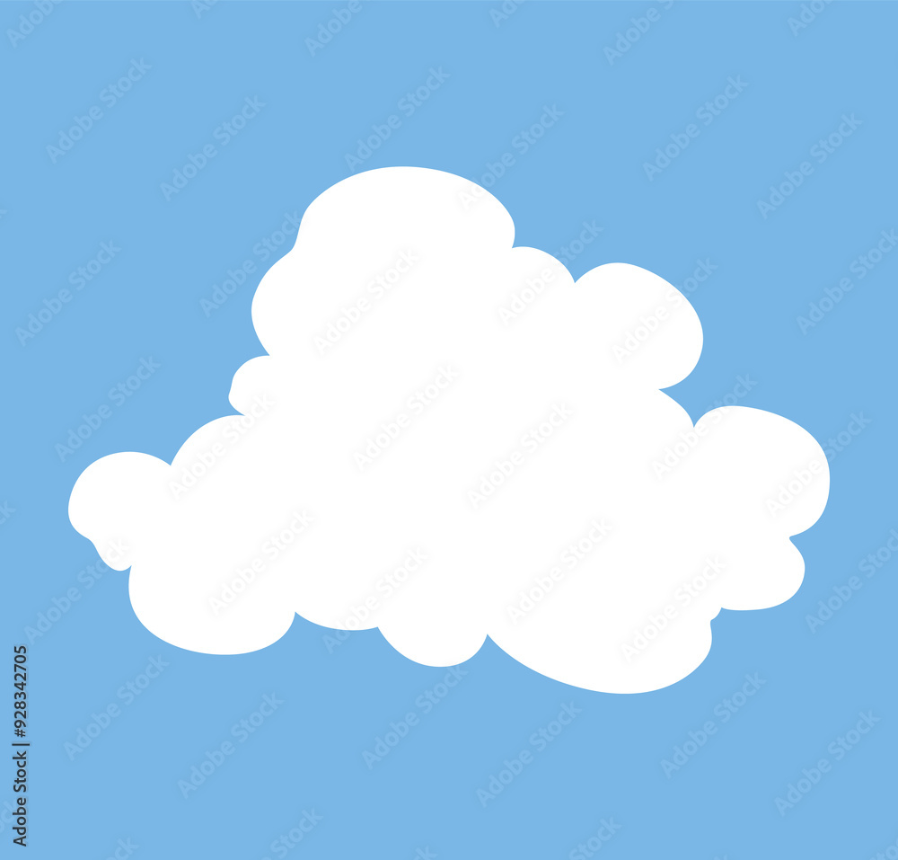 Cloud icon. Abstract white cloudscape icon symbol. Shapes in flat style. cloudy design element Cloud icon. Abstract white cloudscape icon symbol. Shapes in flat style. cloudy design element