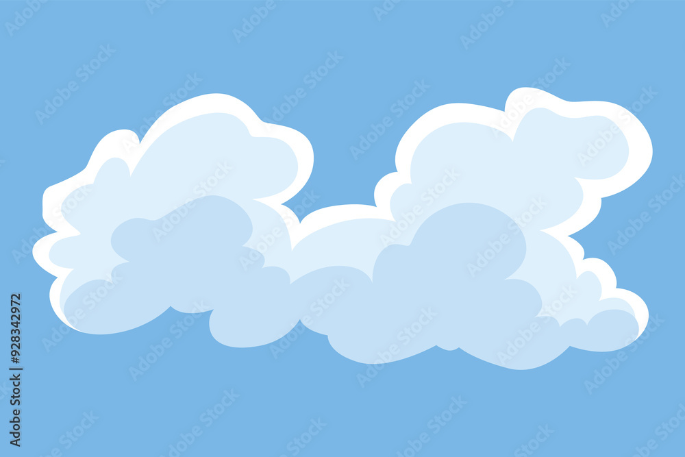 Cloud icon. Abstract white cloudscape icon symbol. Shapes in flat style. cloudy design element Cloud icon. Abstract white cloudscape icon symbol. Shapes in flat style. cloudy design element