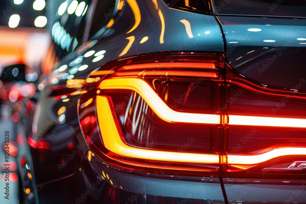 Car tail light on large SUV Car tail light on large SUV