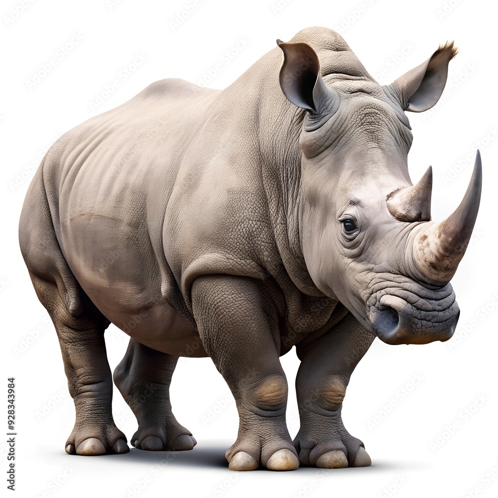 Obraz premium rhino isolated on white background