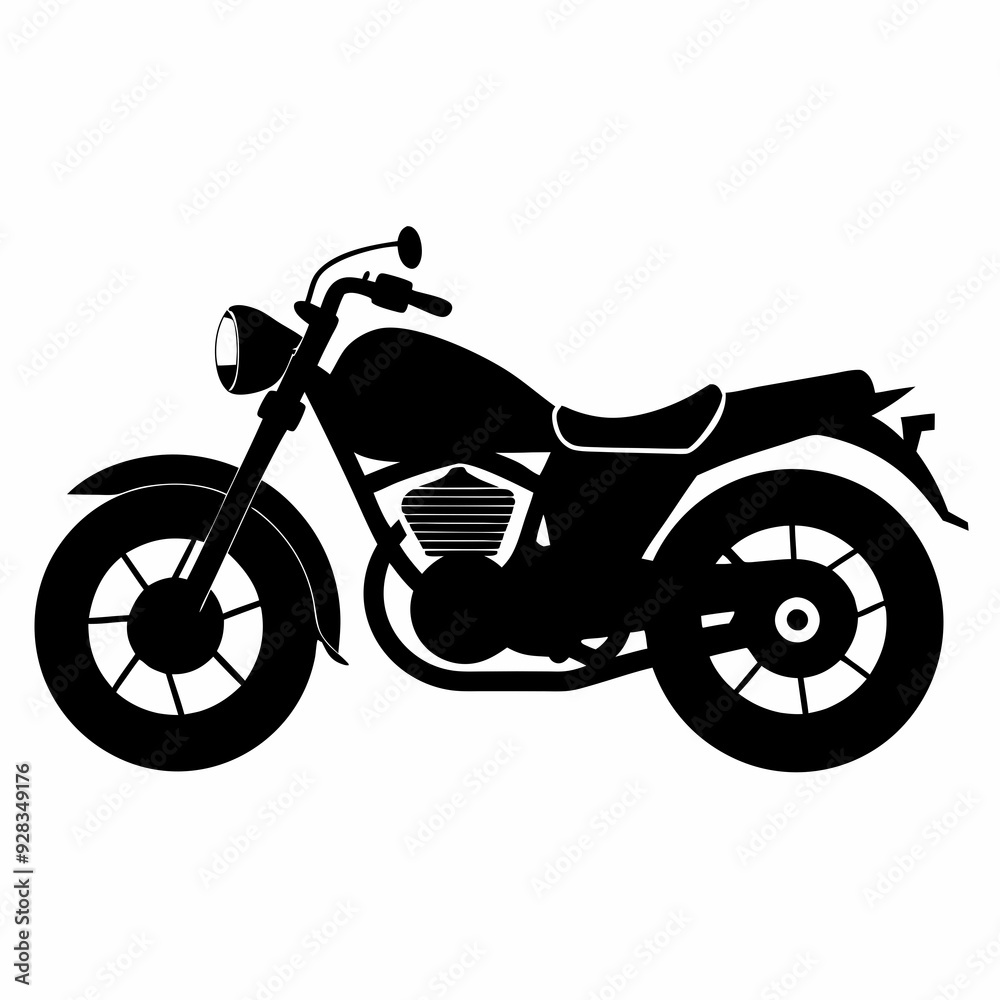 Motorcycle Black silhouette Motorcycle Black silhouette