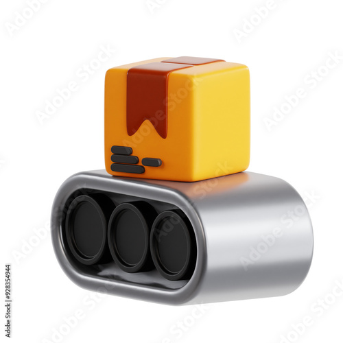 Conveyor Delivery 3D Icon object
