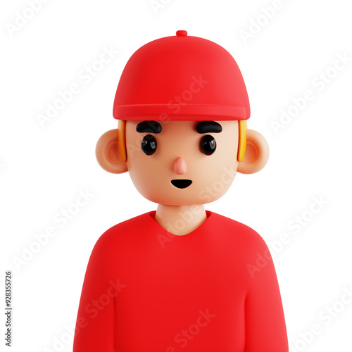 Delivery Man 3D Icon object