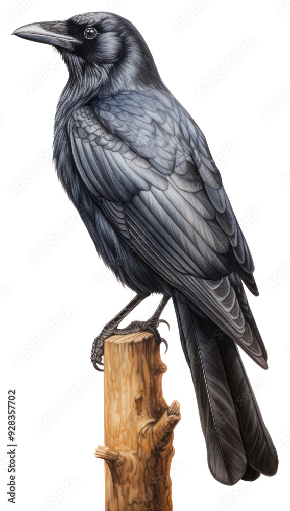 Fototapeta premium PNG Bird blackbird animal crow.