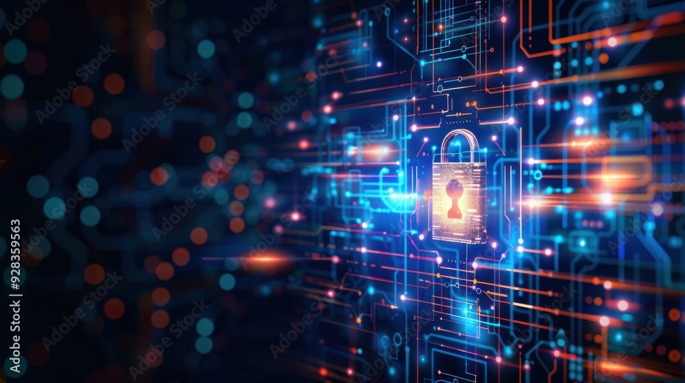 Secure Digital Network with Padlock Secure Digital Network with Padlock