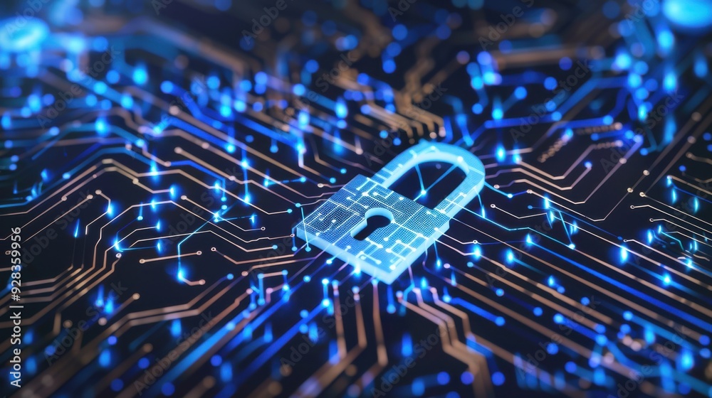 Secure Digital Network with Padlock Secure Digital Network with Padlock