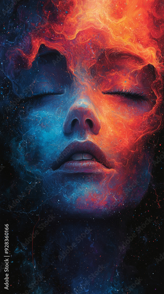 Surreal Cosmic Portrait Surreal Cosmic Portrait