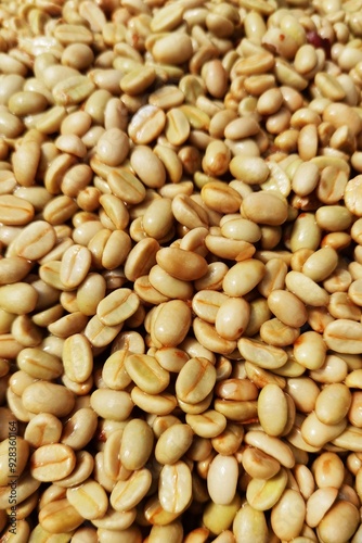 Close up of coffee beans for background 