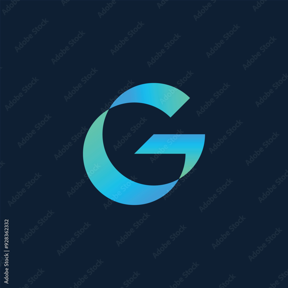 Letter G Modern Gradient Logo Concept