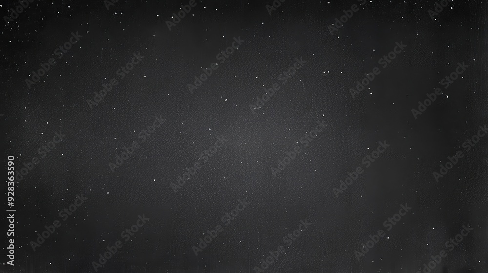 Naklejka premium Smooth black noise texture with faint white dots scattered throughout, giving a soft, dreamy effect. Made with generative AI technology