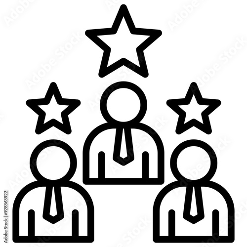 Talent Management outline icon