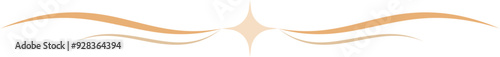 Horizontal star border divider vector