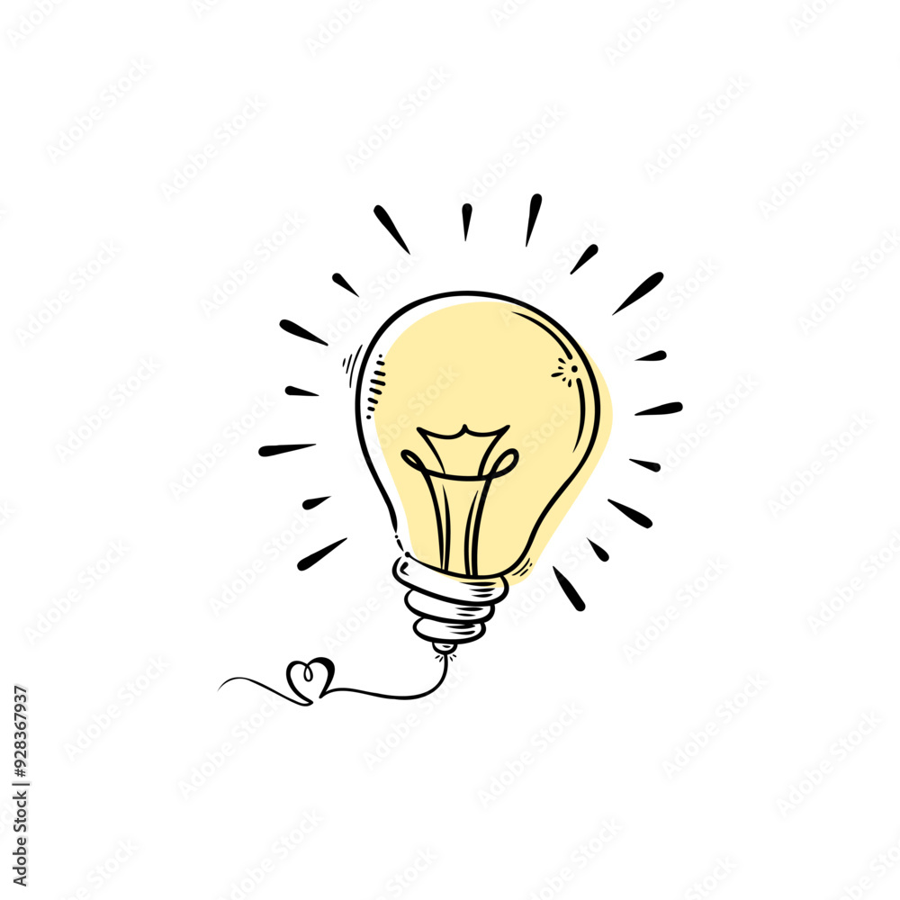 Lamp, bulb, idea icon illutration Lamp, bulb, idea icon illutration
