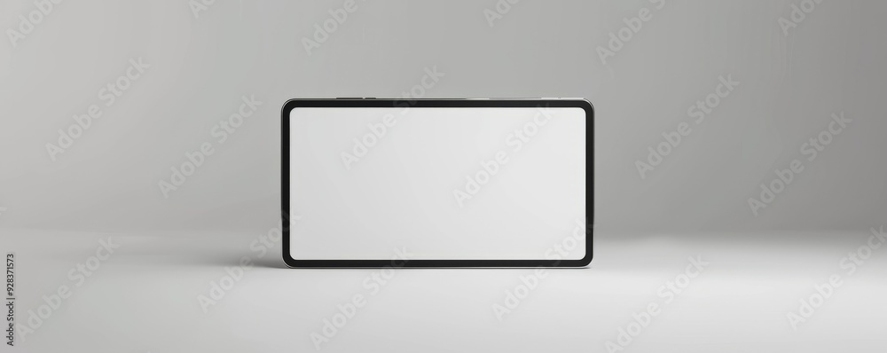 Modern tablet with blank screen on white background, 4K hyperrealistic photo Modern tablet with blank screen on white background, 4K hyperrealistic photo