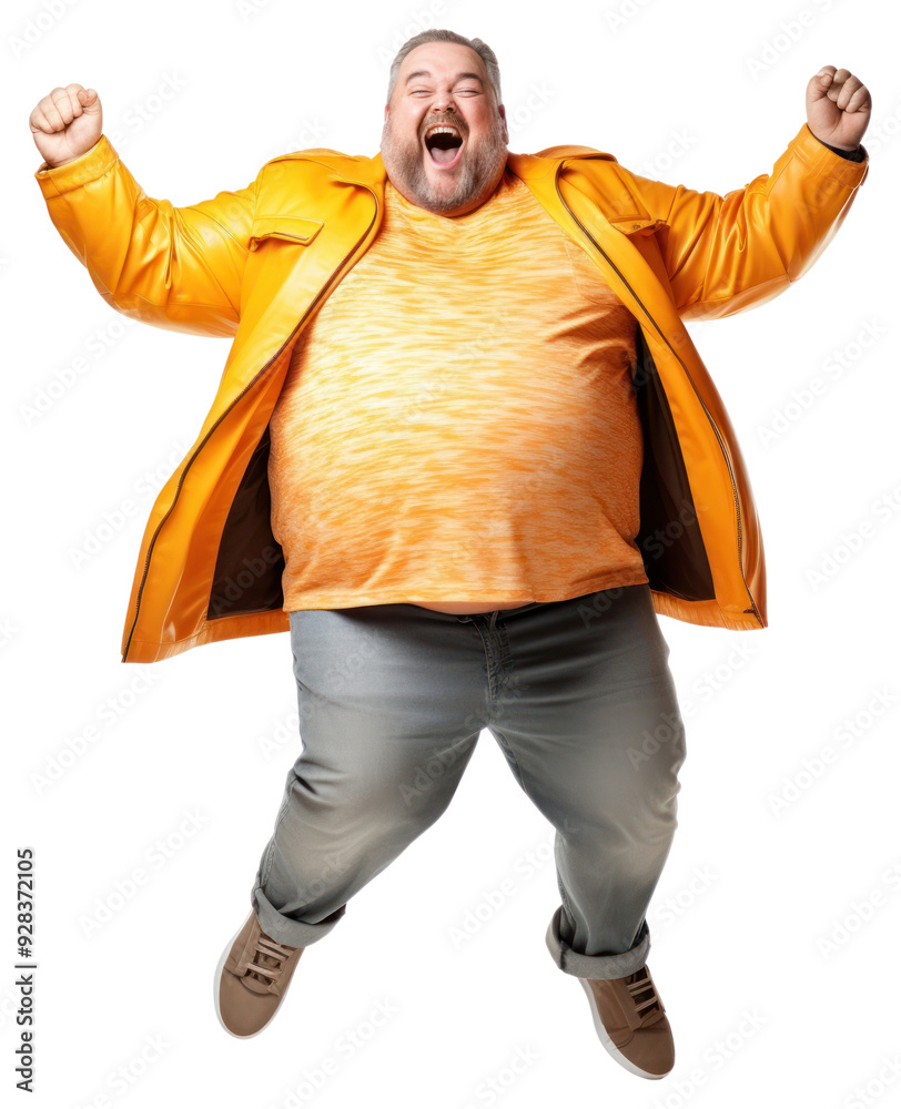 PNG Young Empty Excited fat man celebrating success shouting adult excitement. PNG Young Empty Excited fat man celebrating success shouting adult excitement.