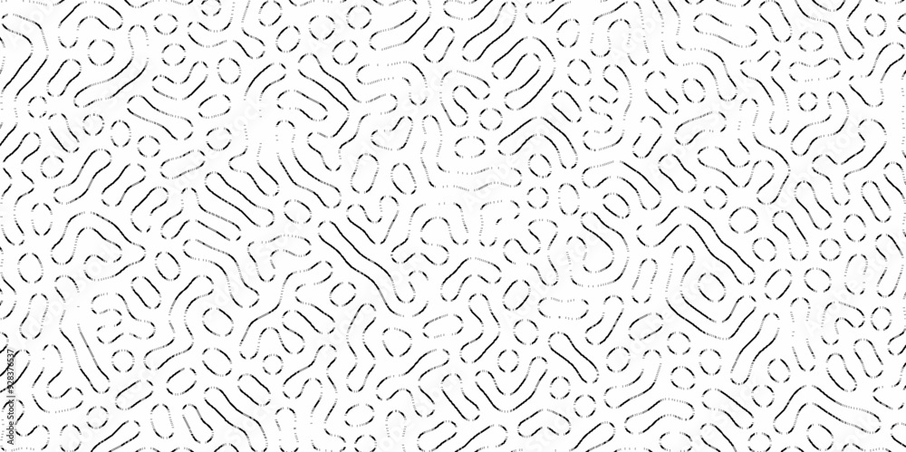 Abstract Turing organic wallpaper with background. Turing reaction diffusion monochrome seamless pattern with chaotic motion. Natural seamless line pattern. Linear design with biological shapes. Abstract Turing organic wallpaper with background. Turing reaction diffusion monochrome seamless pattern with chaotic motion. Natural seamless line pattern. Linear design with biological shapes.