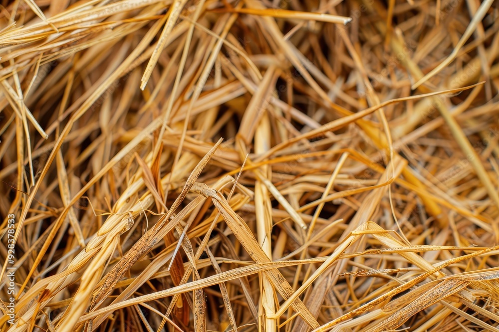 Dry grass landscape texture depicting climate change Close up macro of aged grass background Dry grass landscape texture depicting climate change Close up macro of aged grass background