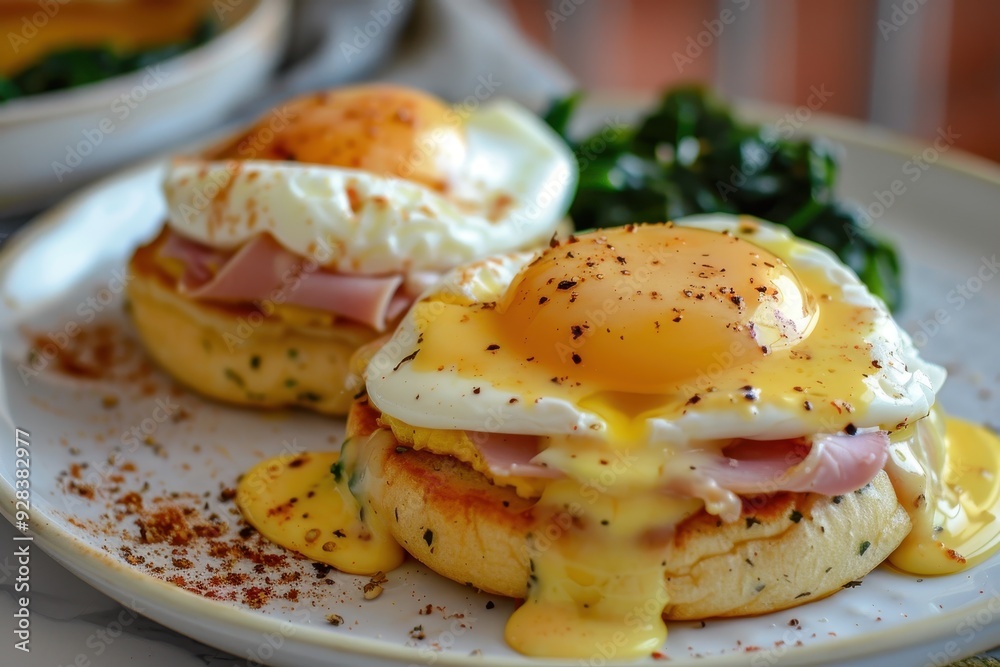 Eggs Florentine English muffins ham eggs hollandaise Eggs Florentine English muffins ham eggs hollandaise
