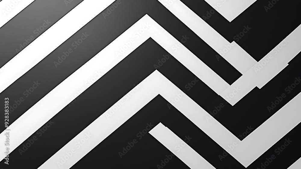 Sophisticated striped black and white pattern